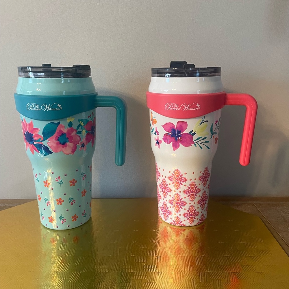 Set Pioneer Woman Travel Cups